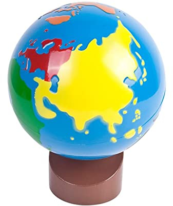 TOMYEUS Globus Kinder Weltkugel dauerhafte frühe Bildung Spielzeug Weltkugeldekoration Farbe Globus zur Stimulierung von Weisheit und Augenschutz Weltkugel