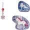 Step by Step Magic MAGS „Ice Unicorn Nuala“, 3-teilig, 2 Magnet-Applikationen und 1 Anhänger, Ergänzung für Schulranzen oder Vorschulrucksack, grau-rosa-weiß