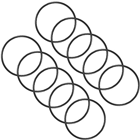 PATIKIL 120mmx110mmx5mm Nitrile Gomma O-Ring, 10 Pezzi Metrico Meccanico Sigillatura Guarnizione Rondelle di Tenuta Anelli per Acqua Idraulici, Nero