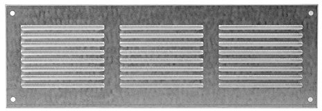 300x100mm Griglia di Ventilazione in Acciaio Zincato con Zanzariera - Griglie di Aerazione in Metallo