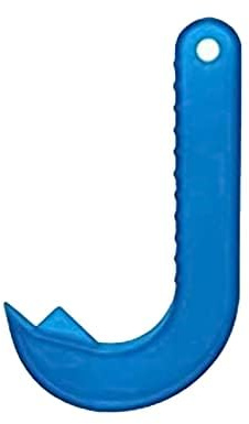 SDMAX Can Opener, Stainless Steel, Blue, 21 x 11.8 x 1.6 cm, J Shaped Kitchen Aid, Opener Pull Helper, Hook Can Opener, Easy to Open for Cans with Locking Rings
