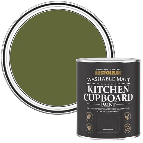 Rust-Oleum Green Kitchen Cupboard Paint in Matt Finish - Jasper 750ml