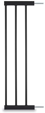 hauck 21 cm Verlängerung für Türschutzgitter ohne Bohren, Black | Kompatibel mit hauck Open N Stop 2, Clear Step 2, Clear Step Autoclose 2, maximal 2 Verlängerungen je Gitter, eine pro Seite