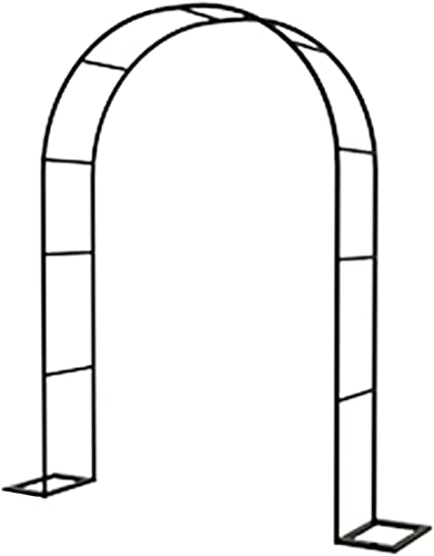 XUJIAY Rankgitter Gartenbogen Rosenbogen Aus Metall Hochzeitsbogen Freistehend Torbogen Rankgitter Für Verschiedene Kletterpflanzen, Laubengang Rankgestell Mit Sockel,350x220x40CM