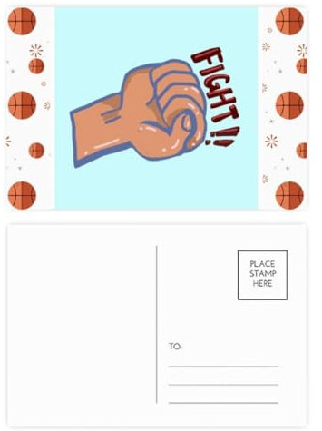 Motivierende Ermutigung Mauler Hearten Basketball Postkarten-Set Dankeskarte Mailing Seite 20 Stück