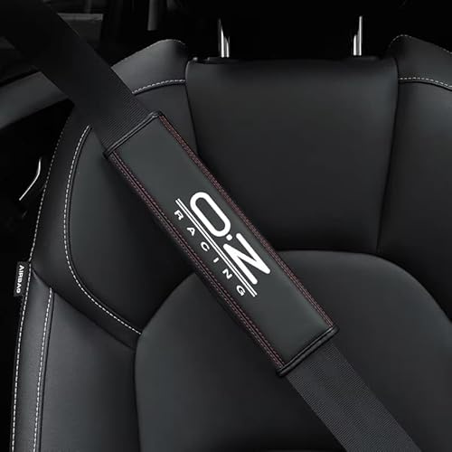 YYYQP Lot de 2 Coussinets de Rembourrage de Ceinture de Sécurité de Voiture, pour OZ Racing Accessoires de Style Intérieur