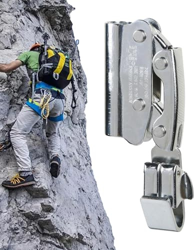 Stahlseilgreifer, Kletterhilfegerät, 16,8 x 6,7 cm, selbstsichernder Seilgreifer, stabiler Kabelgreifer, Fallschutz für Schwerindustrie