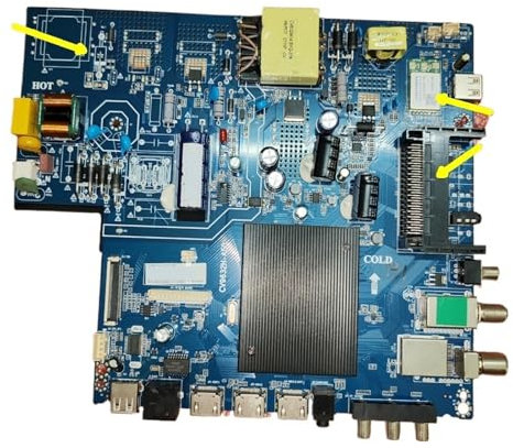 HJKBCLEH Compatible，CV9632H-A50 4K WiFi TV Motherboard There Are 6 Specifications, Please Pay Attention To The WiFi Module, CI Interface, And PFC(1 CI NO PFC G WiFi)