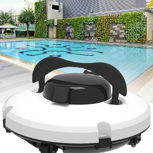 Limpiafondos automático de piscinas, robot aspirador de piscinas con batería IPX8, limpiador inteligente de piscinas, duración de 120 minutos, filtro de 180 μm de precisión.