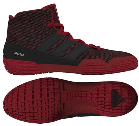 adidas SpeedEx Wrestling Shoes, Red/Black/Silver, 7.5 UK