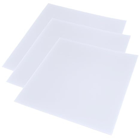 LED Light Diffuser Board Diffusion Cover Sheet Anti-Glare for Soften Ceiling Light LED Downlight, Spotlight, Led Panel, Track Light (11.8x11.8x0.039in)