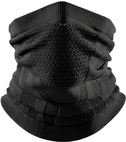 YAOYYG Tour de Cou Moto Homme, Cache Cou Sport Respirant (Noir)