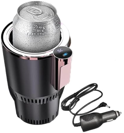 Chauffe-eau de voiture – Bouteille isotherme portable | Bouilloire de voyage à chauffage rapide pour boissons chaudes, thé, café, soupe, idéale pour voiture, camping-car, voyage, avion, pique-nique en