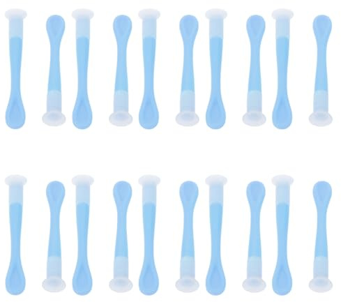 IMIKEYA Aplicador de Lentes de Contacto Ventosa Azul, 20 Piezas, Herramienta Auxiliar Portátil para Insertar y Quitar Lentillas, Cómodo y Seguro para Uso Diario y Viajes