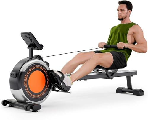 Rameur Magnétique Dripex, Rameur d'intérieur avec 16 Niv Résistance