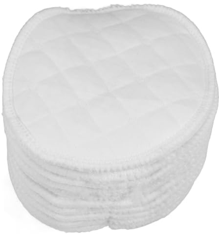 HYTROVE Assorbilatte e Protezione da Perdite Dischetti in Cotone Bianco Riutilizzabili 20 Pezzi per Comfort Pelle Delicata per Donne in Allattamento e Assistenza Post Parto