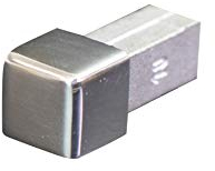 Fuchs ECO-LINE Rail de carrelage angle Embout 10 mm profilé carré acier inoxydable V2A brillant