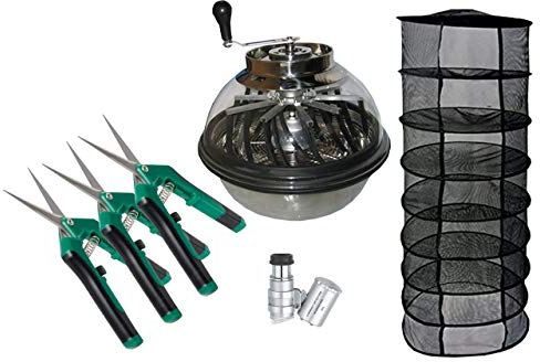 Weedness Ernte-Set Grow 6-teiliges Set mit Erntemaschine - Trimmer Pflanze Ernten Trocknen Blüten Anbau