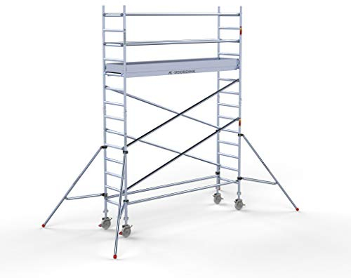 AC Steigtechnik PRO-S 300 Alu-Rollgerüst 5m, freistehender Aufbau (5,30 m Arbeitshöhe)