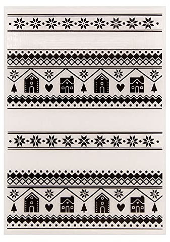 Arbuya Weihnachts-Schneeflocken-Prägeschablonen für Grußkarten, Scrapbooking oder Papierbastelarbeiten, 10,4 x 14,7 cm