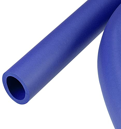 sourcing map Schaumstoffschlauch für Griffgriffstütze Rohrisolierung 25mm ID 35mm AD 2m lang Schaumstoffpolster Stangenschutz Blau