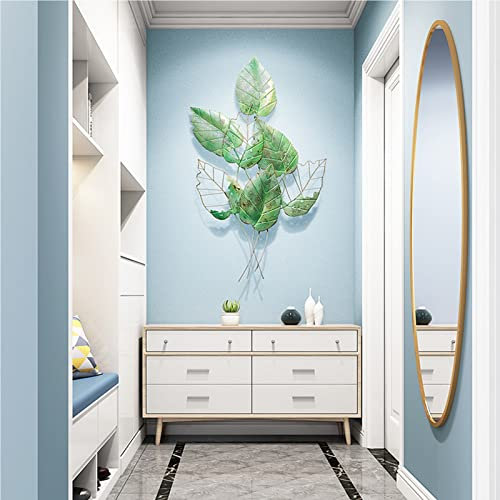 Decorazione della parete in metallo di alta qualità, immagine della parete 3d, foglie di metallo, scultura di muro, scultura d'arte, decorazione unica, decorazione del patio, rilievo del muro, regalo