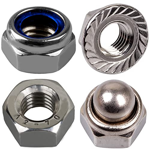 Stahlia Sechskantmuttern M10 Edelstahl A2 V2A (100 Stück) Muttern Set Sechskant Mutter Muttern Sortiment Edelstahlmuttern DIN 934 Standard Ausführung