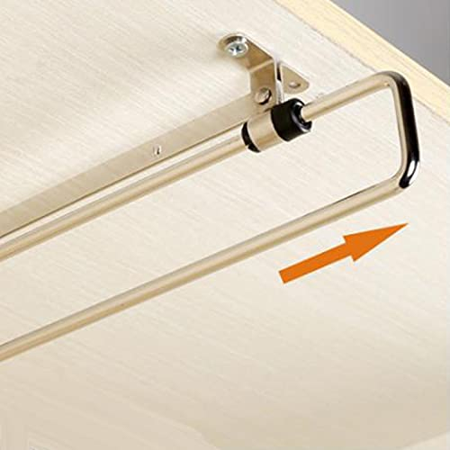 Hahhhha Retractable Closet Pull Out Rod Closet Storage Rail Slide Hanger, Telescopic Hanging Clothes Rail Stainless Steel Wardrobe-Out Extension Rail Rack for Easy Choose Clothes(size:30cm)