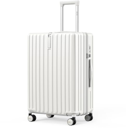 MGOB Koffer Mittelgroß Erweiterbare Hartschale aus Polycarbonat, 71–85 L | Erweiterbarer Hartschalen-Reisekoffer aus leicht Polycarbonat, Mittelgroßer Koffer mit 4 Laufrollen und Haken, 65x44x27/32 cm