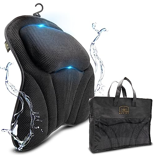 MOXERY Premium Badewannenkissen inkl. Tasche - Wellness, Nackenkissen, Badekissen, Duschkissen, Kissen für Badewanne, Geschenkidee & Accessoire