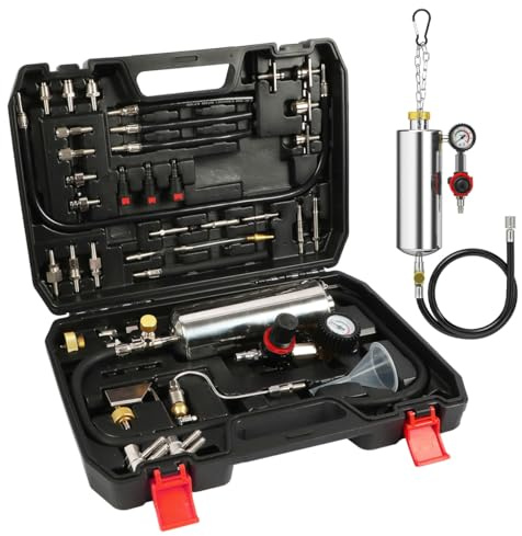 CMTOOL Fuel Injector Cleaner Kit, Automotive Fuel System Cleaning Kit, 1000ML Non-dismantle Cleaner Machine Tool for Auto Catalytic Converter/Intake Valve/Throttle Body