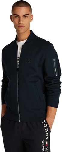Tommy Hilfiger Herren Bomberjacke Essential mit Reißverschluss, Blau (Desert Sky), XXL