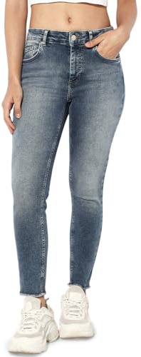 Onlblush Mid Skin ANK Rw DNM Rea593 Noos, Speciell blå grå denim, 30/S/L