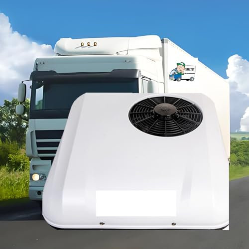 SXHEYUY Aire Acondicionado 12V/24V, Aire Acondicionado 12V Camion, Aire Acondicionado Camper con Refrigeración Y Calefacción, Aire Acondicionado para Camper Ventilador Tractores Caravana,Blanco,24v
