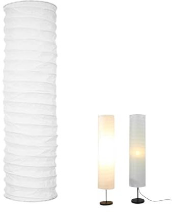 Pantalla de lámpara de pie de papel de arroz, cubierta protectora de lámpara de papel de arroz de 94cm y 37 pulgadas para sala de estar, dormitorio, cubierta de lámpara de pie