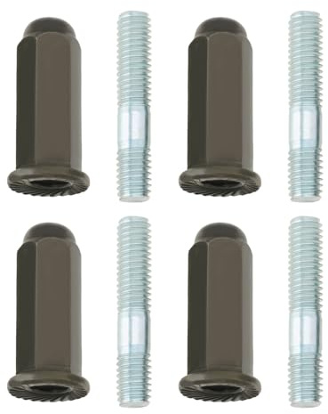LT Easiyl Lot de 2 Écrous Et Boulons pour Collecteur M6 GY6 50cc 110cc 125cc 140cc 160cc 200cc pour Dirt-Bike Quad ATV Dune-Buggy