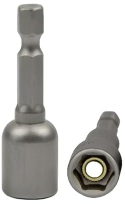 Screwdriver Nut Driver Bit,17mm Socket 65 Length,Metric Hex Wrench Socket Bit,1/4 inch Hex Shank,Quick Change Impact Nuts Driver Adapter Drill Bits