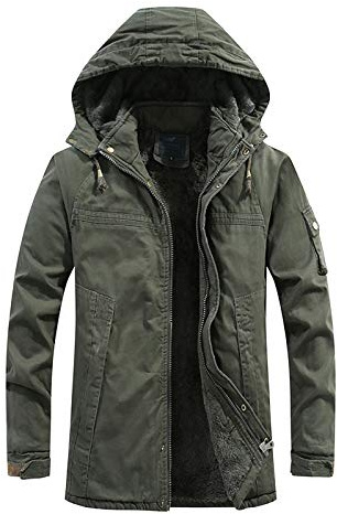 Veste Homme Hiver Vestes Cargo En Polaire Pour Hommes Veste Aviateur Militaire éPaisse Et Chaude Manteau Trench Business Parka Chaud Chic Simple Coat Veste Homme