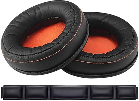 Taoricen Ersatz Ohrpolster + Kopfband Kompatibel mit SteelSeries Siberia 840 800, Kopfbügel Schaumstoff-Kissen Ohrenschützer Zubehör