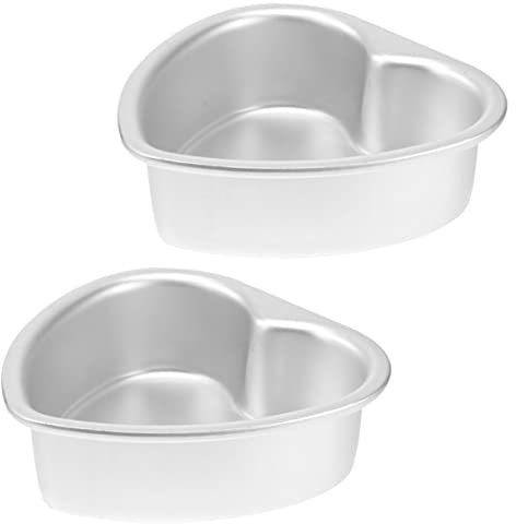 MAGICLULU 2piezas Molde Para Pastel Moldes Para Flan Olla Forma De Corazón Para Pasteles