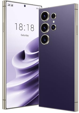 Téléphone Android déverrouillé avec support 4G LTE - FDD TDD, écran de 6,75 pouces, 3GBRAM + 64GBROM / TF256GB, double appareil photo 5MP + 16MP, double carte SIM, lunette métallique (4purple)