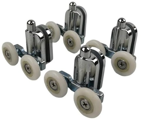Roulette Douche Roulette/roue/glissière de porte de douche inférieure/supérieure Roulettes/glissières de porte de douche de remplacement Roue double for cabines de douche Roulette Porte Coulissante Do