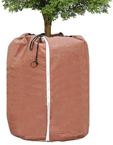 Frost Covers for Outdoor Plants - Anti-Frost Flower Pot Protection Bag with Zipper Drawstring - Effective Cold Weather Frost Blankets, Freeze Protection for Garden Outdoor