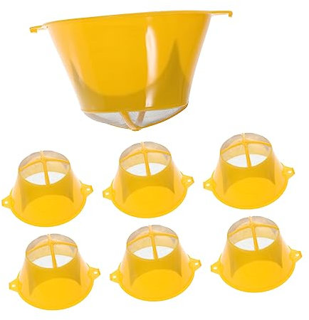 NUOBESTY 10pcs Paint Strainer Reusable Plastic Paint Filter Mesh Strainer for Filter Oil Small Sieve Fine Mesh for Oil