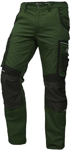 PUMA Workwear Precision X - Arbeitshose Herren - Premium Arbeitskleidung mit vielen Taschen und verstärkten Kniepartien - Funktionshose mit Stretch für Handwerk und Baugewerbe - Oliv - 54