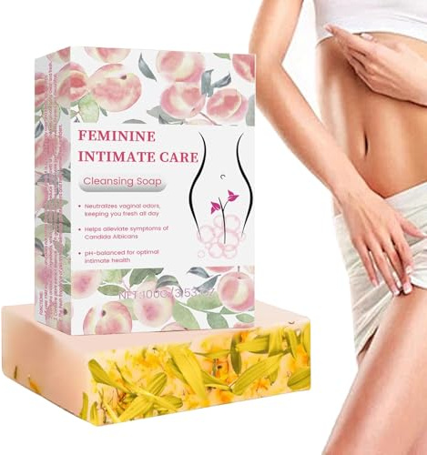 Intime Seife, 100g Körperwäsche, Handgefertigte Hygienesie, Sanfte Intimpflege Und PH-Balancieren Mit Natürlicher Und Handgefertigter Formel Für Die Vaginale Gesundheit