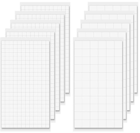 Bewudy 1650 Stück 3D Klebepads Doppelseitig, 2 Größen Schaumstoff Klebekissen Ddoppelseitige Klebepads Extra Stark Weiß Selbstklebend Klebepad Für Scrapbooking Papier Kunststoff (6 × 6mm, 12 × 12mm)
