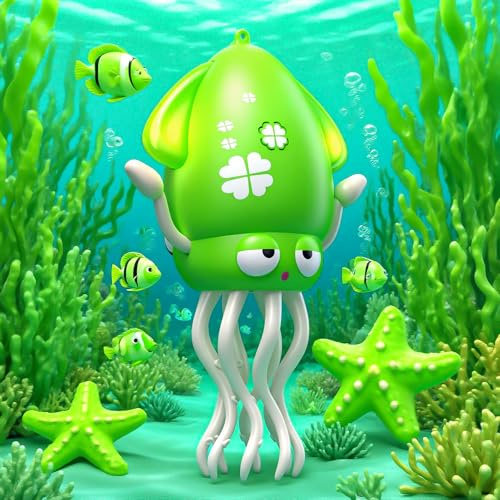 Smalody Smart Dancing Octopus Toy with LED Lights and Music, Rechargeable Interactive Baby Toys with Obstacle Avoidance, Ideal Sensory Gift for Christmas and Birthdays (Grün)