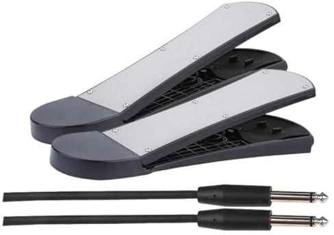 TTETTZ Drum Pedal Universal Trommelpedal Bass Kick Zubehör mit Stabile Metall Und PP Materialien Hohe Reaktionsfähigkeit für Musikschulen Un, 2 Stück