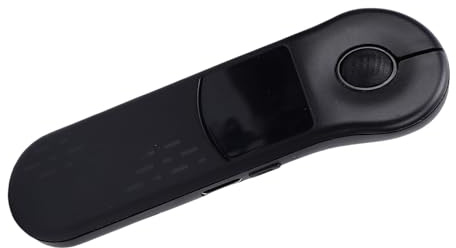 Fockety Präsentations Klickmaus, 2,4 GHz Bluetooth PowerPoint Klicker mit Touchpad, ergonomische kabellose Präsentationsfernbedienung mit integriertem 150 mAh für PC und Laptop (Black)